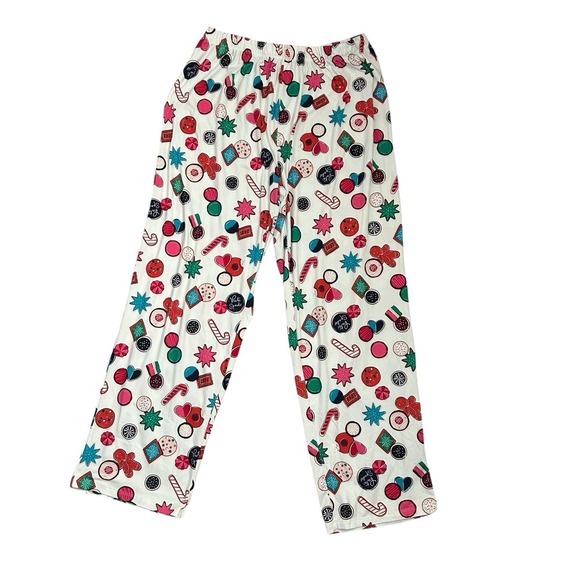 Kate Spade New York Womens Button Down Pajama Set Red Multi Colored Size XL - Picture 7 of 12